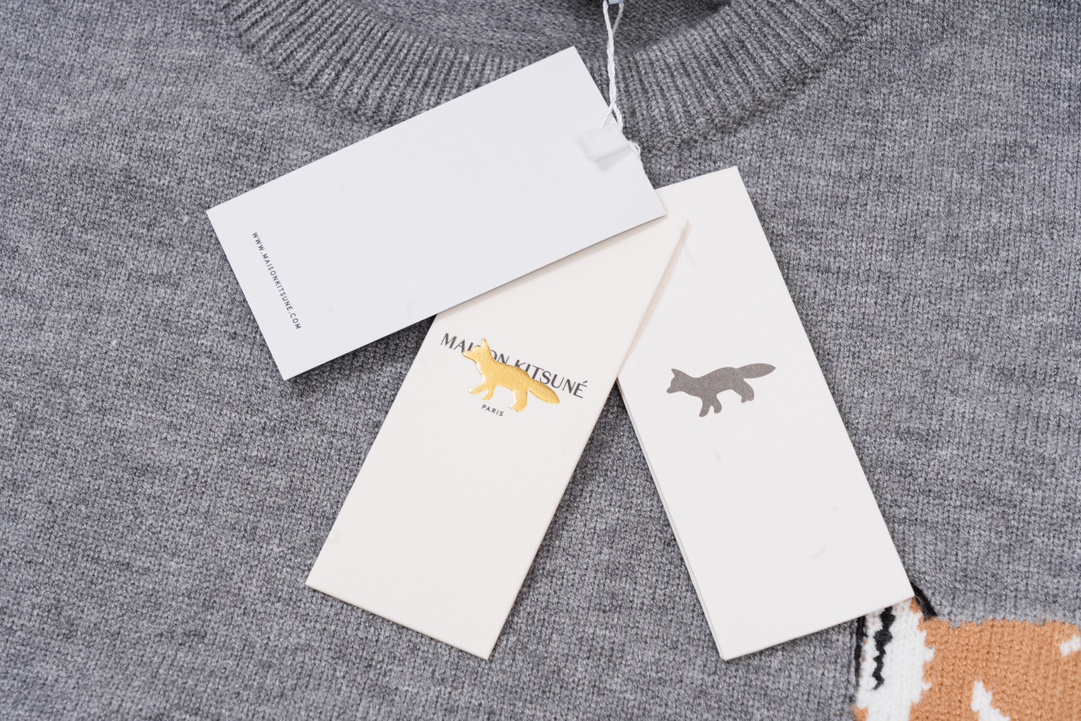 Maison Kitsuné 2023 Pre-Burst Fox Embroidered Sweater: Colors & Sizes Available - 图片 8