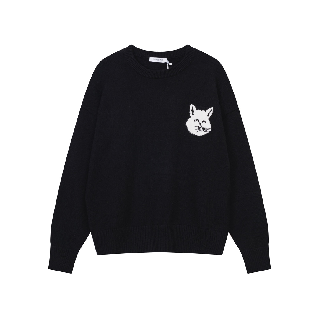 Maison Kitsuné 2023 Pre-Burst Fox Embroidered Sweater: Colors & Sizes Available - 图片 4
