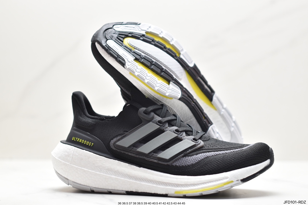 Adidas ULTRABOOST 9.0 Light Stretch Series Low-top Sock-style Knitted Breathable Cushioning Casual Sports Jogging Shoes GZ5159