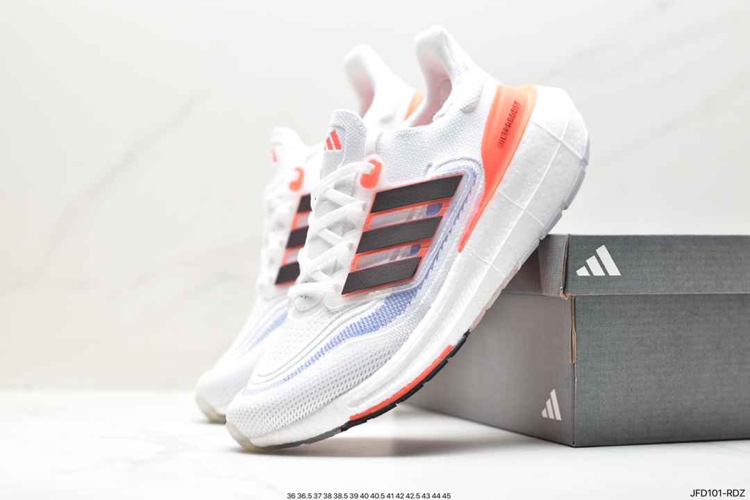 Adidas ULTRABOOST 9.0 Light Stretch Series Low-top Sock-style Knitted Breathable Cushioning Casual Sports Jogging Shoes GZ5159