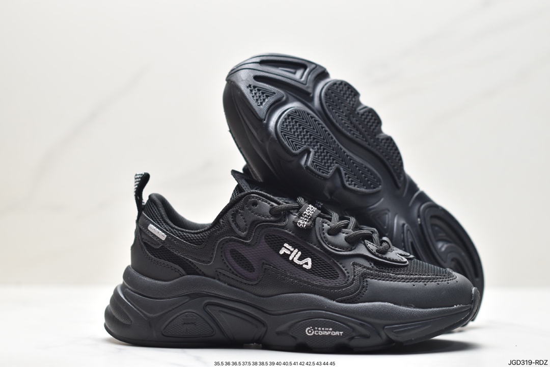 Fila Fusion series spring new 3M reflective casual sports shoes F12W332117FBK