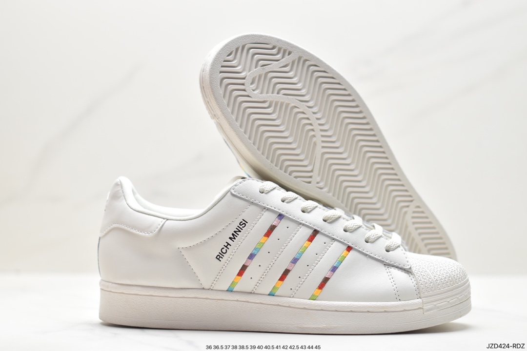 Adidas Originals Superstar Pride RM Shell Toe Series Low-Top Sneakers ID7493