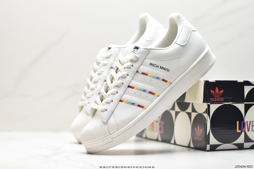 Adidas Originals Superstar Pride RM Shell Toe Series Low-Top Sneakers ID7493