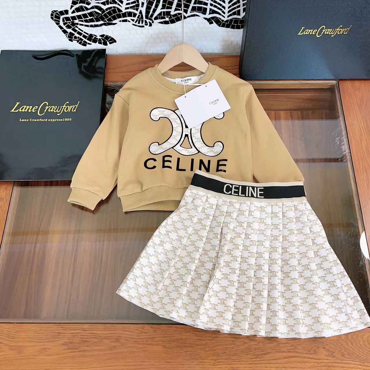 Celine Clothing Skirts Printing Girl Fall/Winter Collection