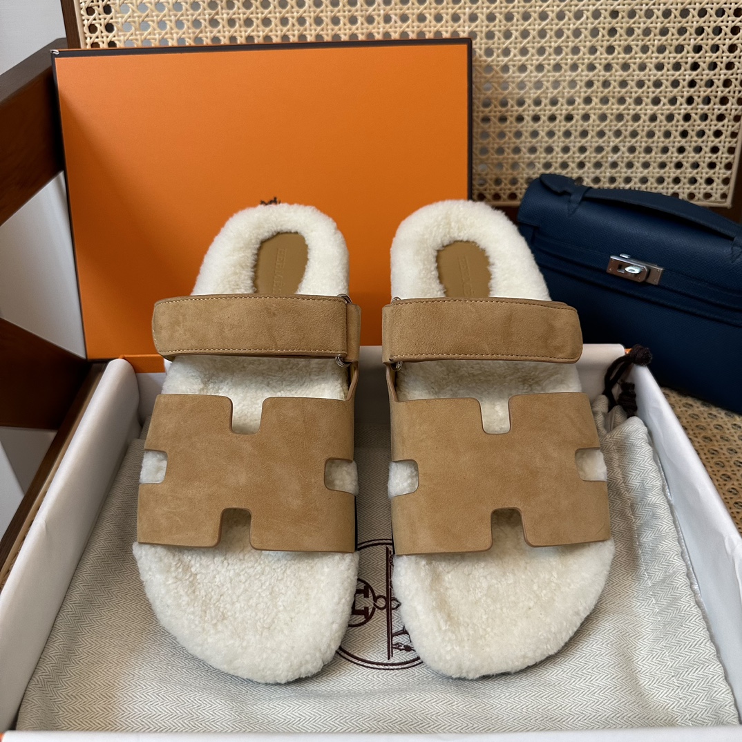 Hermes AAA+
 Shoes Sandals Unisex Cowhide TPU