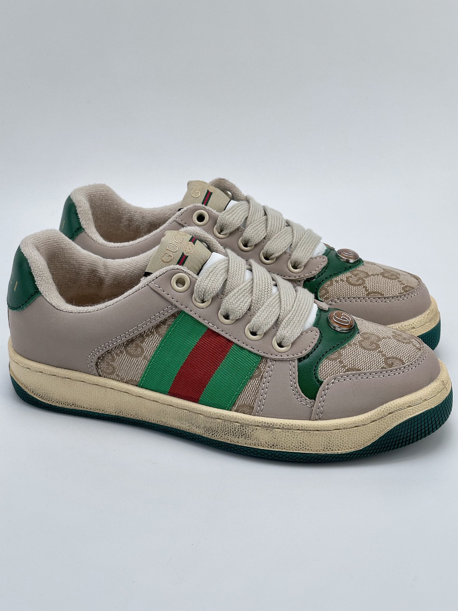 Original quality Gucci Screener dirty shoes series