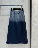 Dior Clothing Skirts Blue Cotton Fall Collection Casual