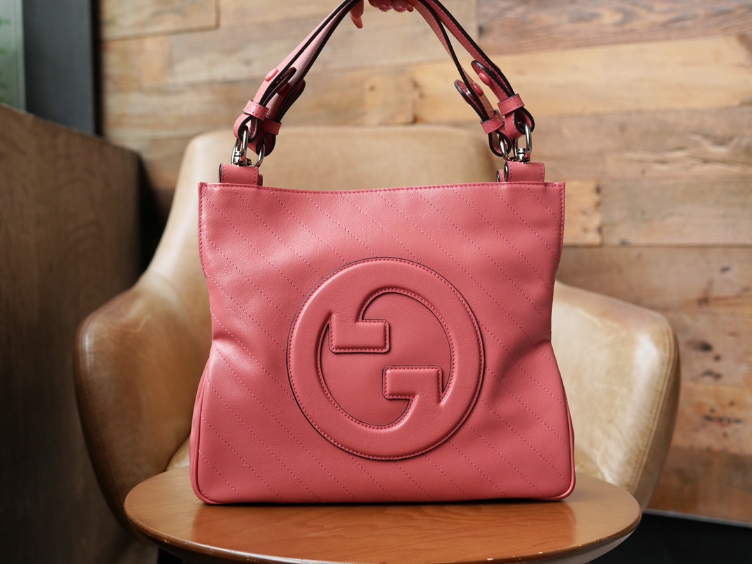 Gucci Blondie Tote Bags Pink Chains