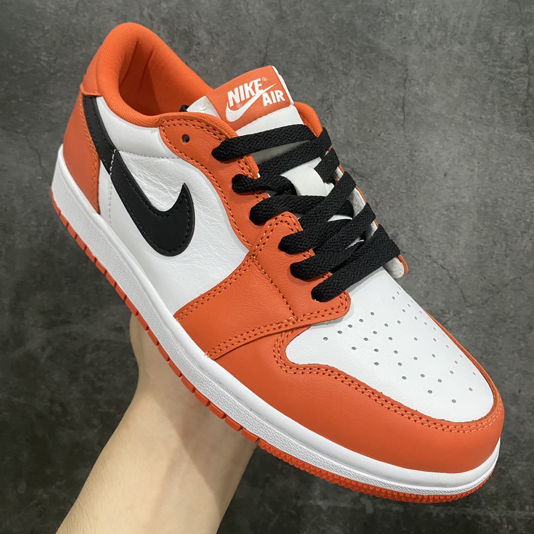 【DT版本】Air Jordan 1 Low AJ1乔1 低帮文化篮球鞋 扣碎 白橙色CZ0858-801