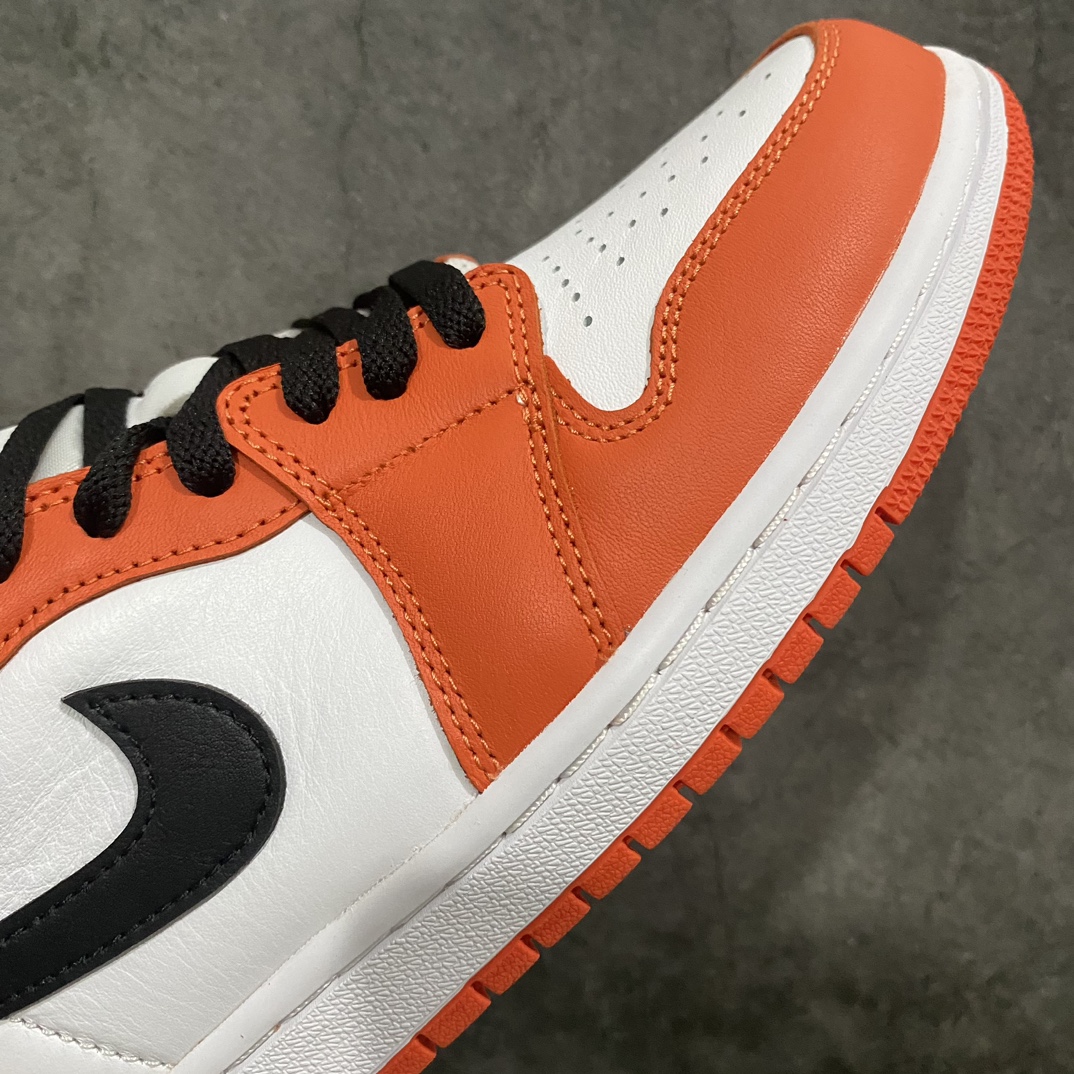 【DT版本】Air Jordan 1 Low AJ1乔1 低帮文化篮球鞋 扣碎 白橙色CZ0858-801