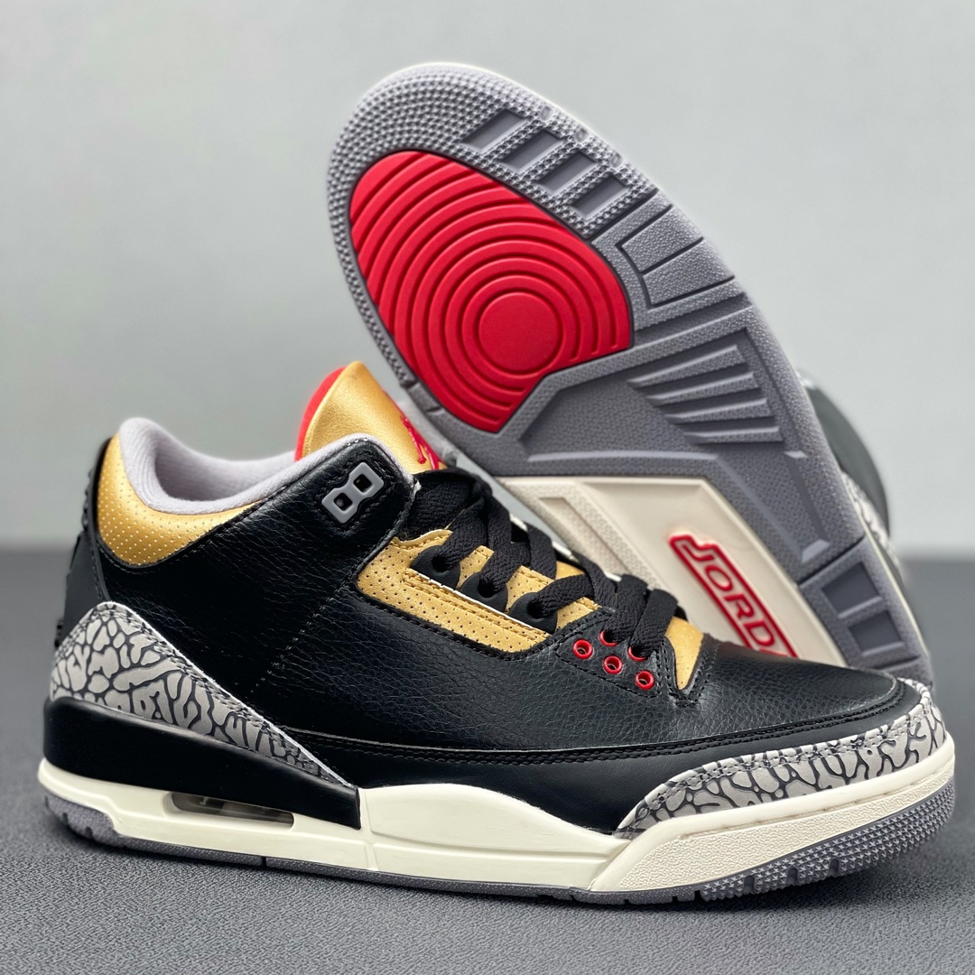 AJ3黑金水泥鞋码40-47.5总裁