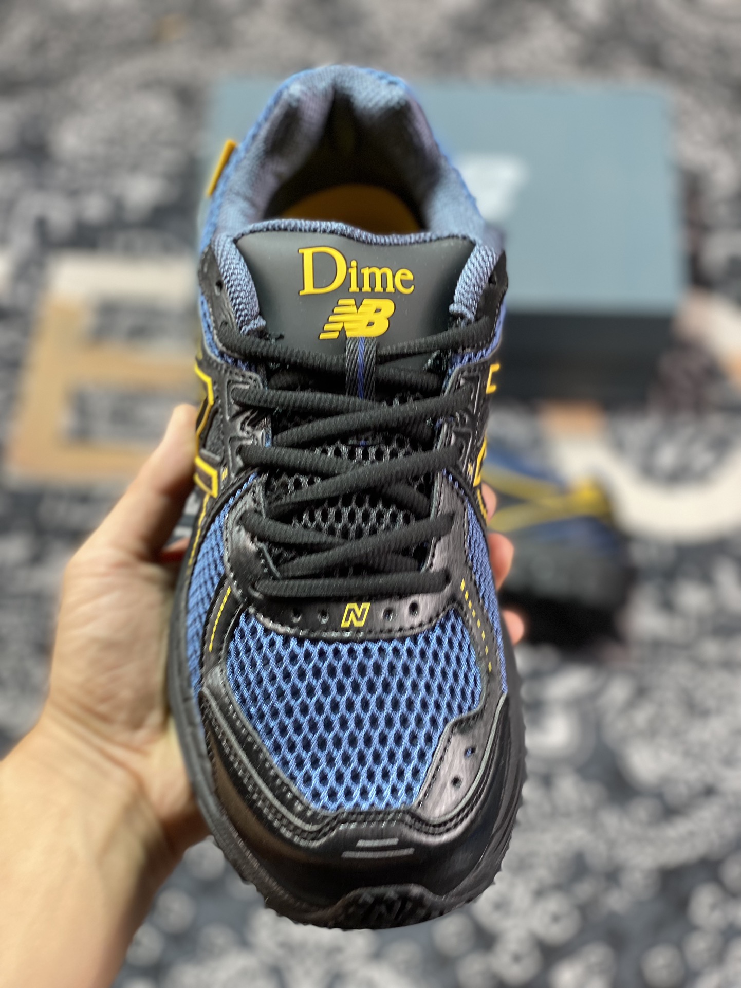 New Balance 860V2 series low-top classic retro dad style casual sports jogging shoes ”Joint black dark blue and yellow” ML860DM2