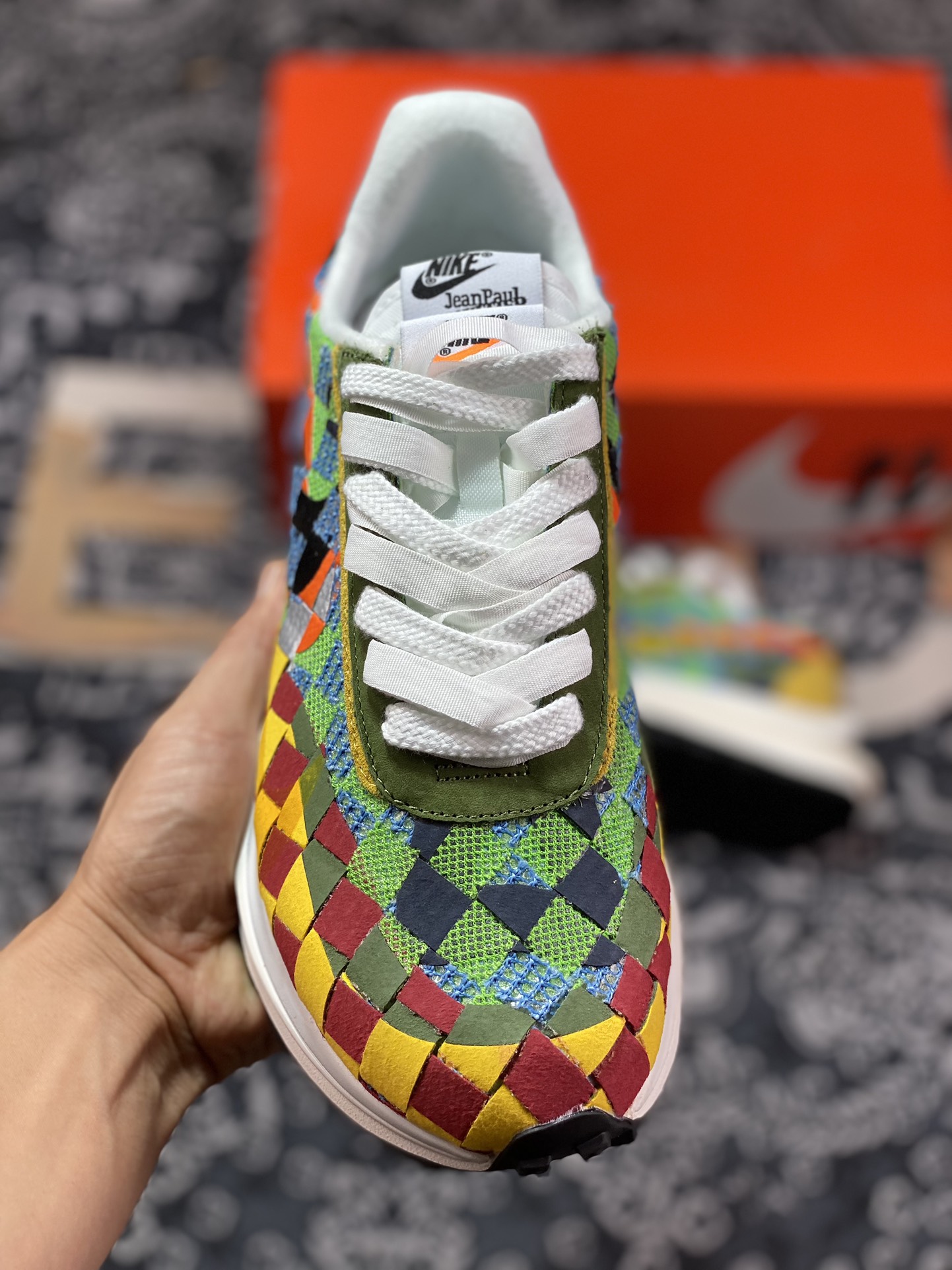 Sacai x Nike woven ”Green Gusto” green waffle 3D DR5209-300