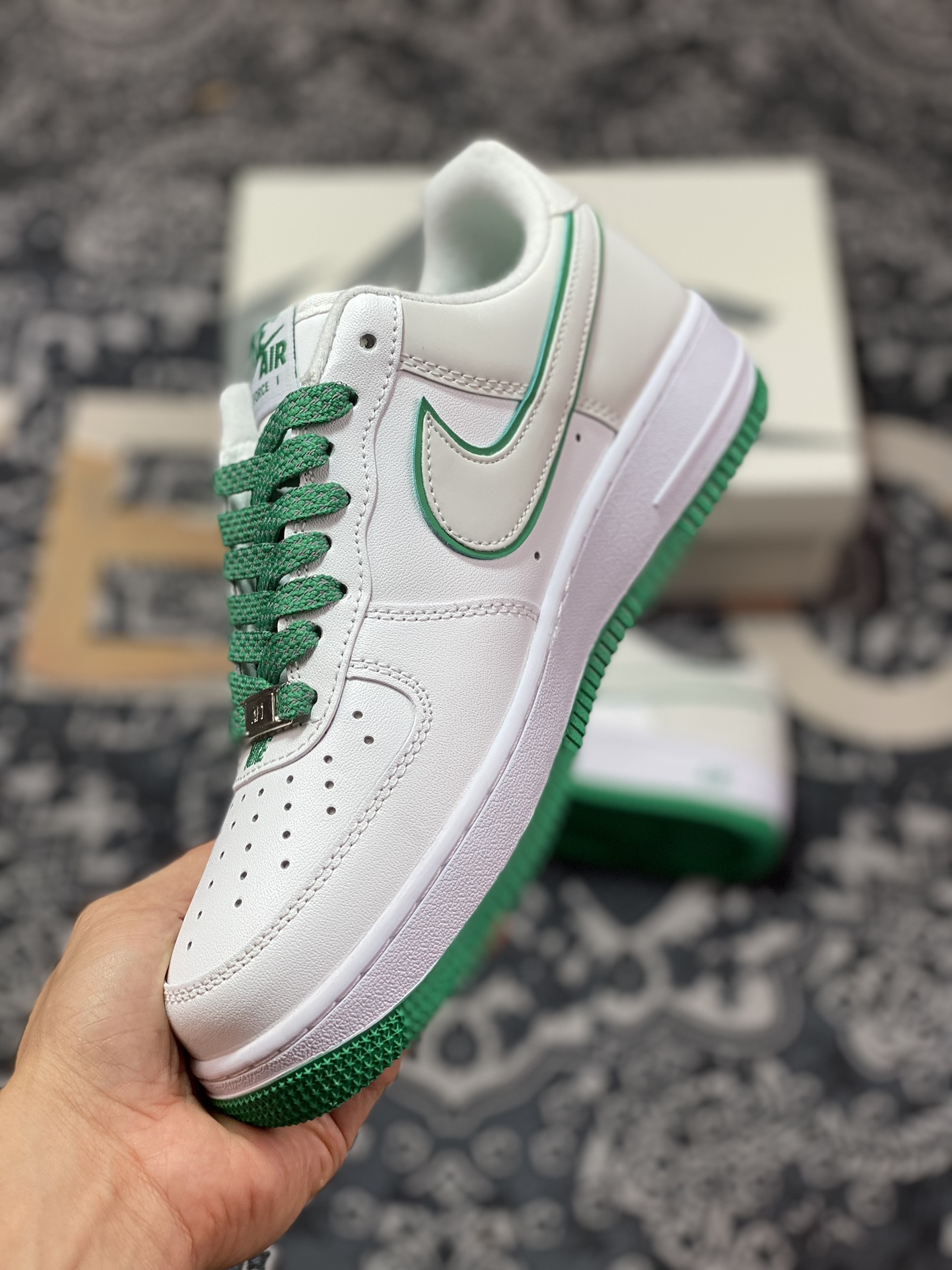 Air Force 1 '07 Low 3M White Gray Green YZ8115-001