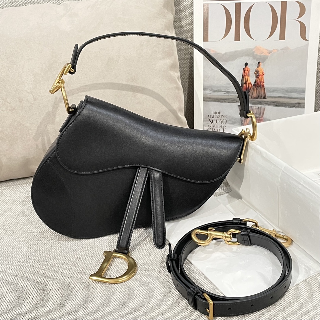 디올 Saddle 25.5cm 블랙 새들백 레플리카