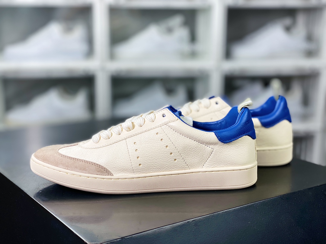 Creative Kadett 001 Low-Top Sneakers Kadett 001 series low-top sneakers ”leather milk white wine red royal blue” 105GIA16B104