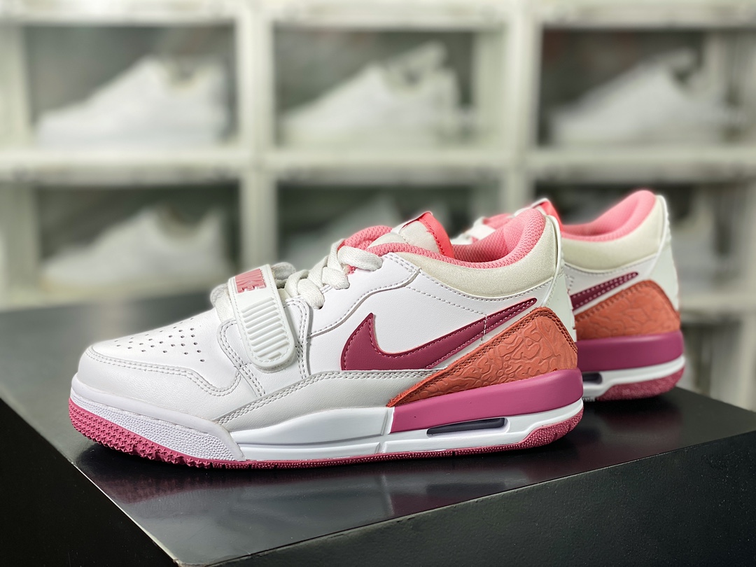 Air Jordan Legacy 312 Low GS ”Desert Berry” Jordan's most basketball shoes ”Leather White Jam Pink” FN3407-161