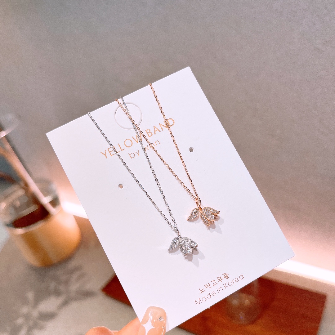 甘辛ニッケル無添加銀ネックレスゴールド 誕生日