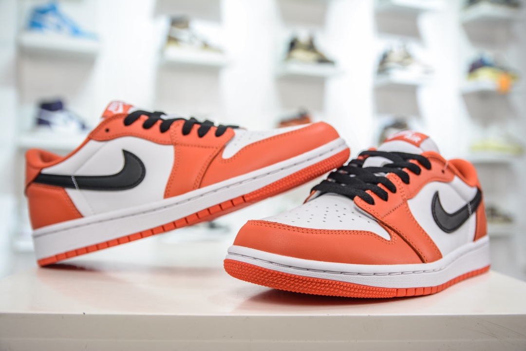 DT pure original Air Jordan AJ1 Low OG white orange foreign trade special supply CZ0775-801