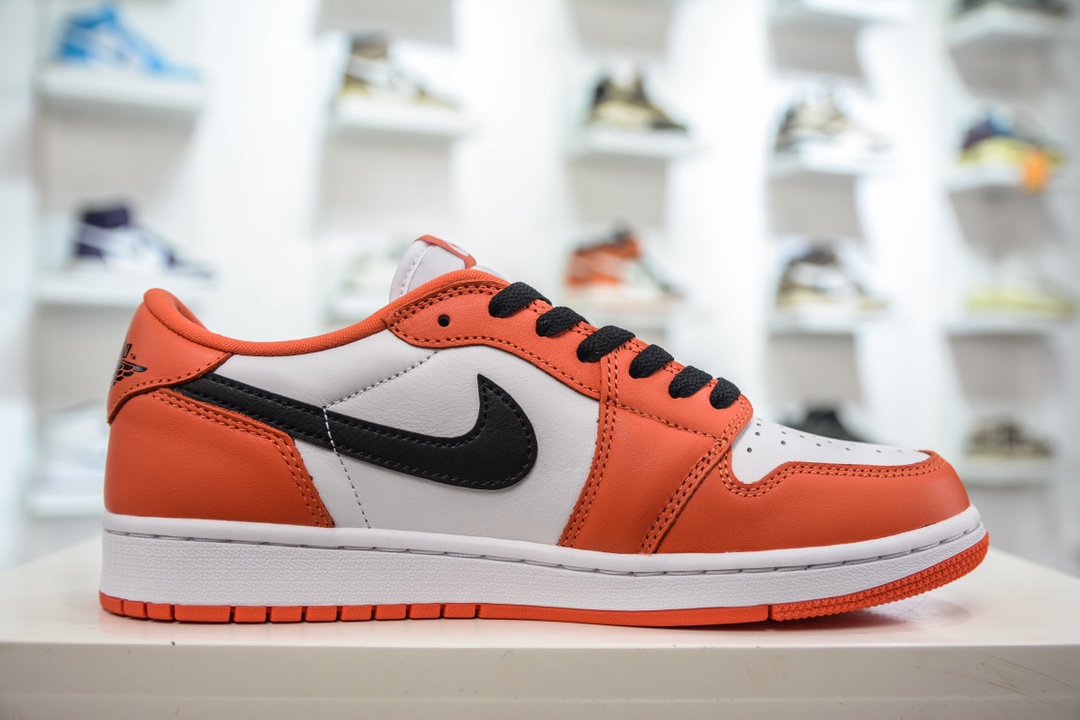 DT pure original Air Jordan AJ1 Low OG white orange foreign trade special supply CZ0775-801