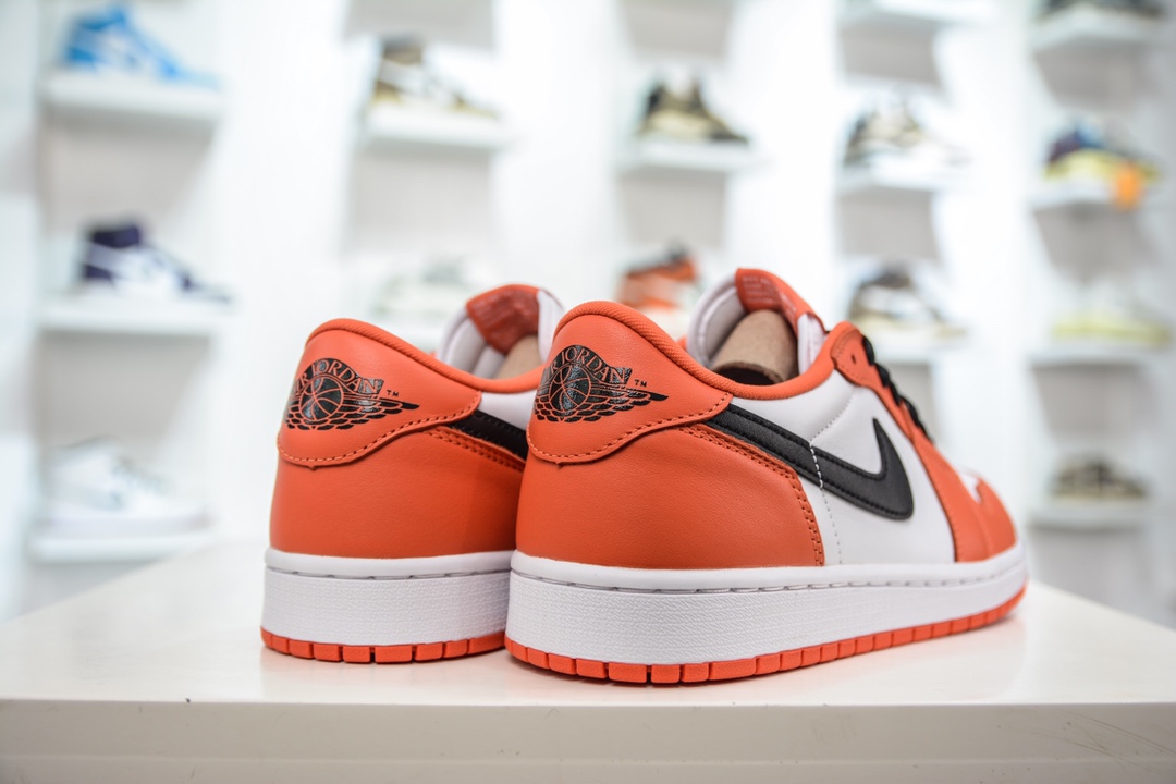 DT pure original Air Jordan AJ1 Low OG white orange foreign trade special supply CZ0775-801