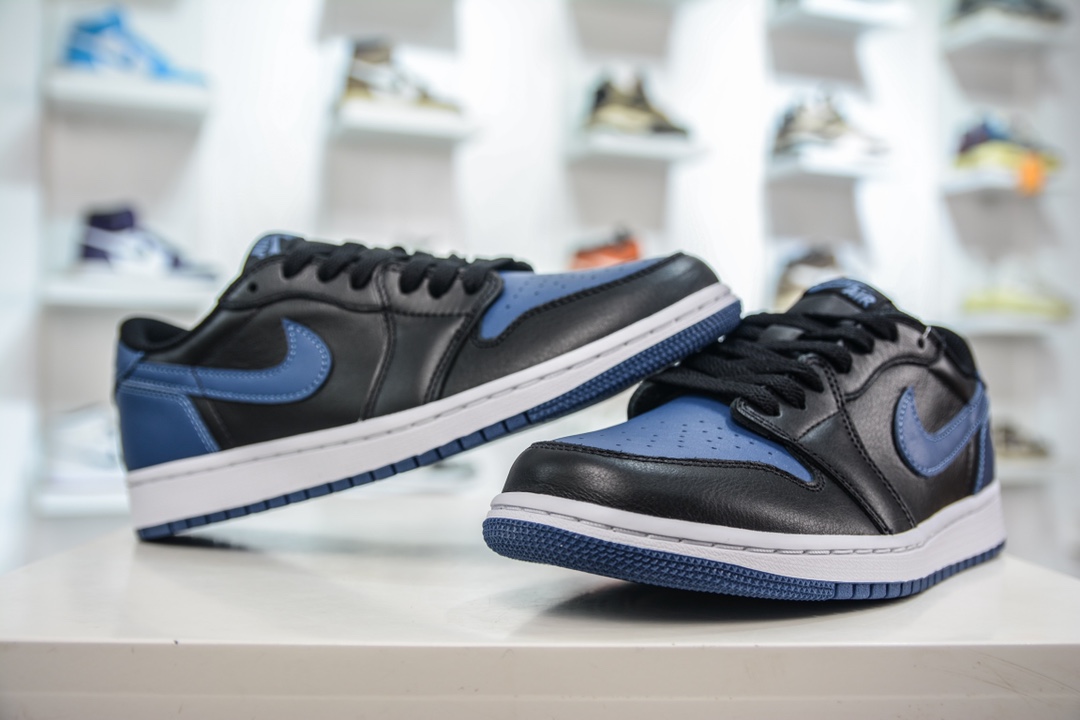 DT pure original Air Jordan AJ1 Low OG black and blue foreign trade special supply CZ0775-041