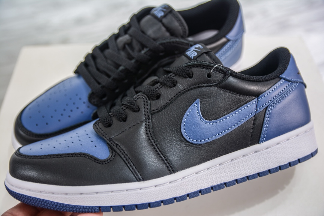 DT pure original Air Jordan AJ1 Low OG black and blue foreign trade special supply CZ0775-041