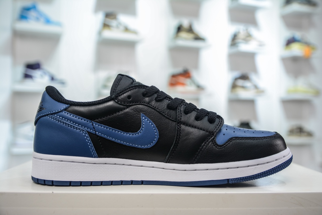 DT pure original Air Jordan AJ1 Low OG black and blue foreign trade special supply CZ0775-041