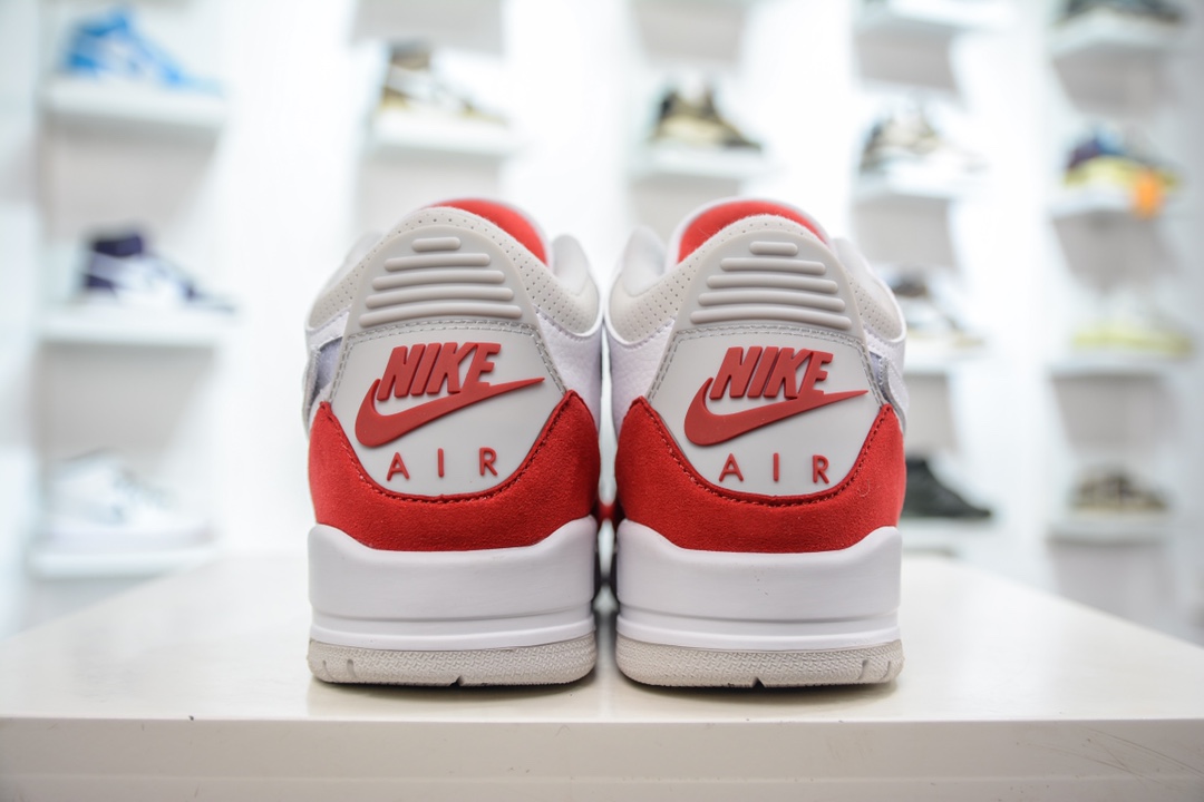 PB pure original Air Jordan 3 Retro Tinker AJ3 white and red color CJ0939-100