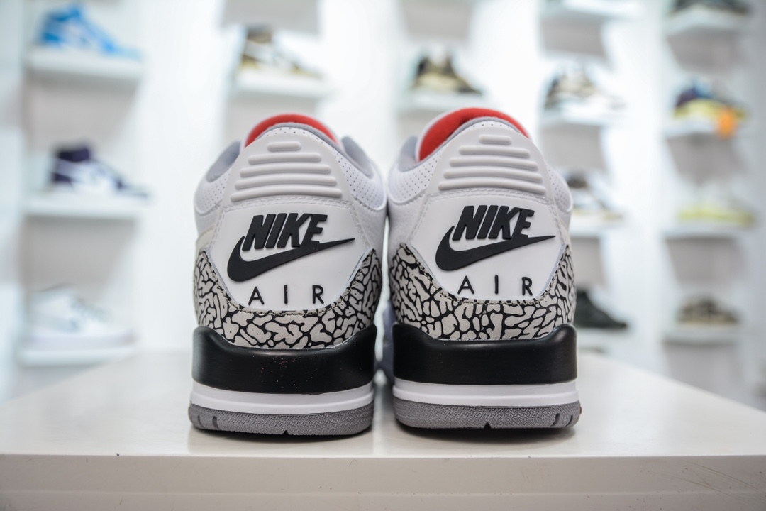 PB pure original Air Jordan 3 JTH Justin Timberlake&Tinker Hatfield AJ3 white burst crack AV6683-160