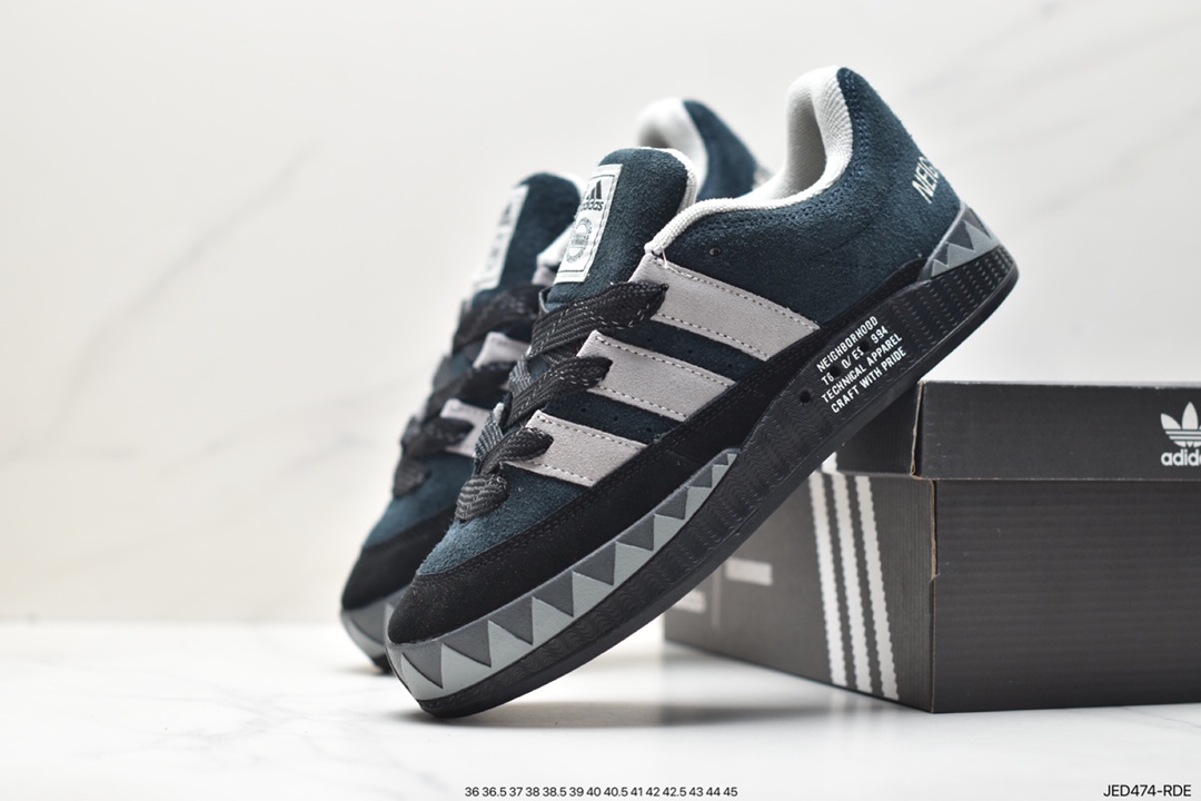 Atmos x Adidas Adimatic Low, a famous Japanese sneaker store, is a low-top retro shark bread casual sports casual skateboard shoe HP6770