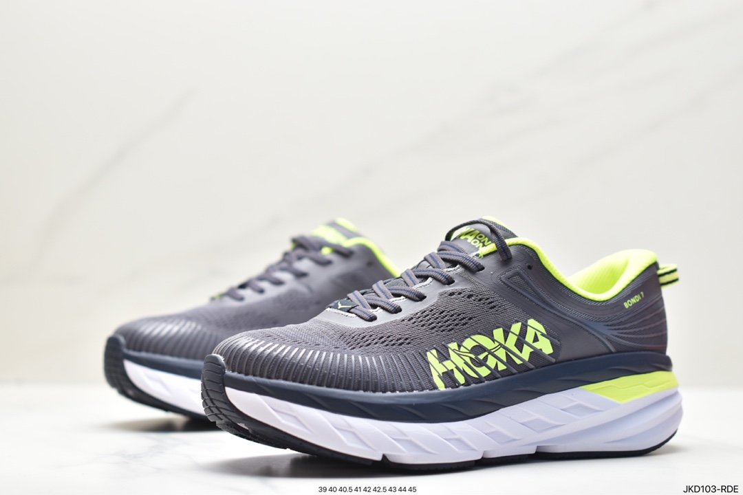 HOKA ONE ONE Bondi 7 Shawn Yue's same functional cushioning running shoes 1110518