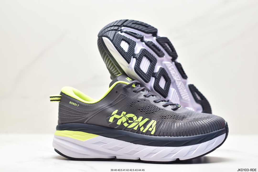 HOKA ONE ONE Bondi 7 Shawn Yue's same functional cushioning running shoes 1110518