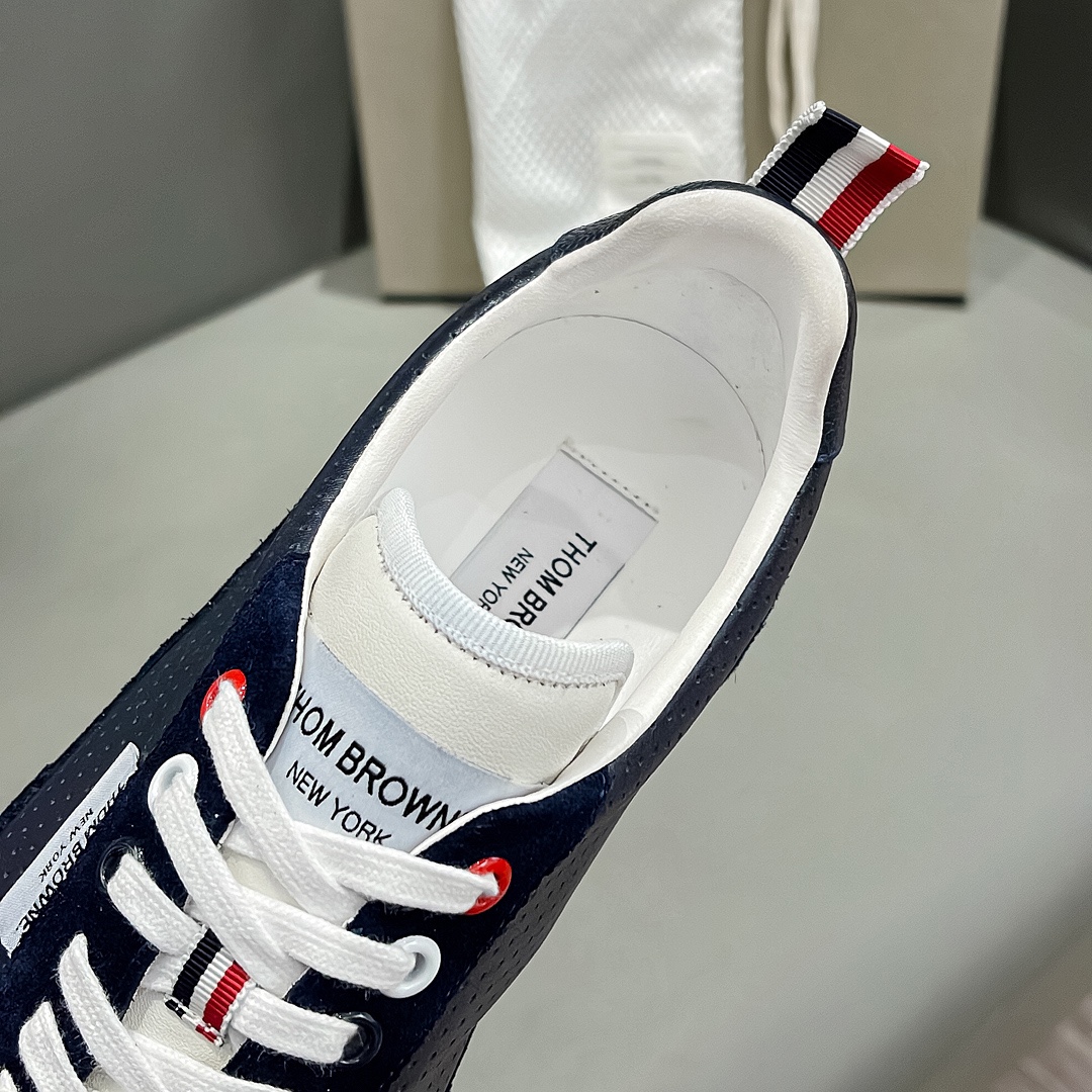 THOM BROWNE Blue Sneaker with White Rubber Soles from Early Autumn Series – Size 38-44 – $936 - 图片 8