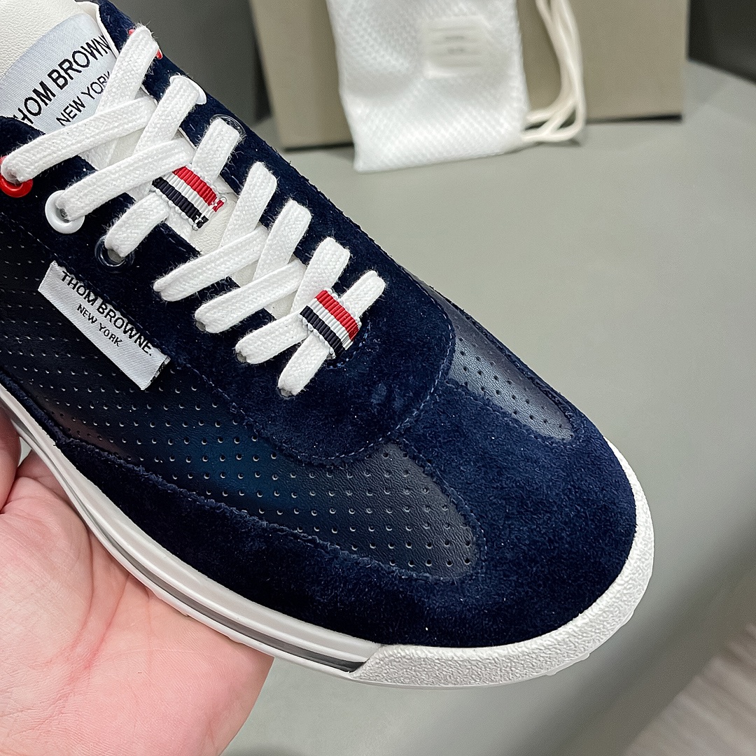 THOM BROWNE Blue Sneaker with White Rubber Soles from Early Autumn Series – Size 38-44 – $936 - 图片 7
