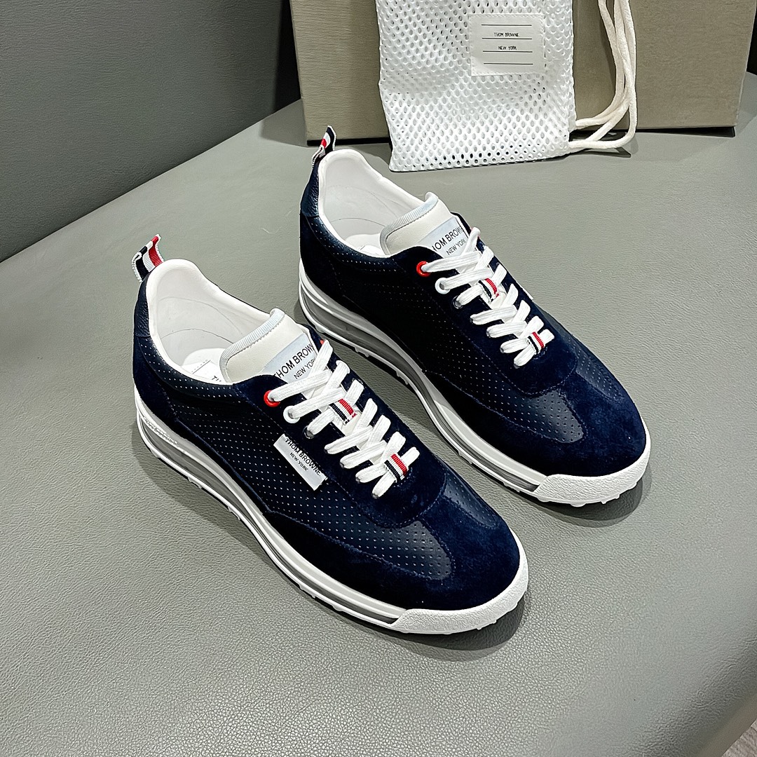 THOM BROWNE Blue Sneaker with White Rubber Soles from Early Autumn Series – Size 38-44 – $936 - 图片 1