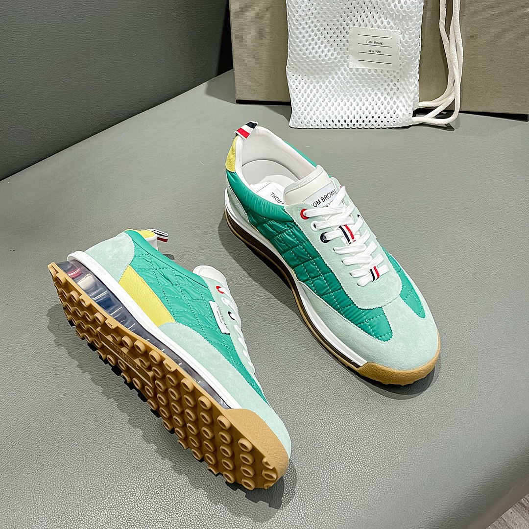 THOM BROWNE Early Fall Green Velvet Knitted Shoes with Cow Skin Liner – Size 38-44 – P888 - 图片 2