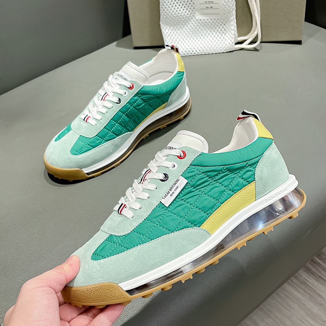 THOM BROWNE Early Fall Green Velvet Knitted Shoes with Cow Skin Liner – Size 38-44 – P888 - 图片 6