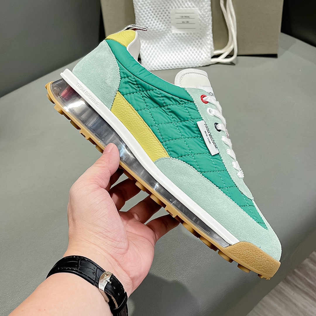 THOM BROWNE Early Fall Green Velvet Knitted Shoes with Cow Skin Liner – Size 38-44 – P888 - 图片 4