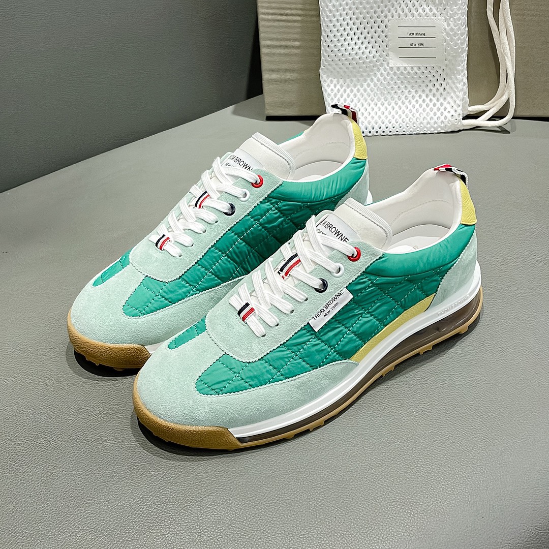 THOM BROWNE Early Fall Green Velvet Knitted Shoes with Cow Skin Liner – Size 38-44 – P888 - 图片 3