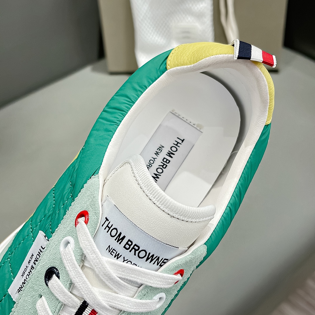 THOM BROWNE Early Fall Green Velvet Knitted Shoes with Cow Skin Liner – Size 38-44 – P888 - 图片 9