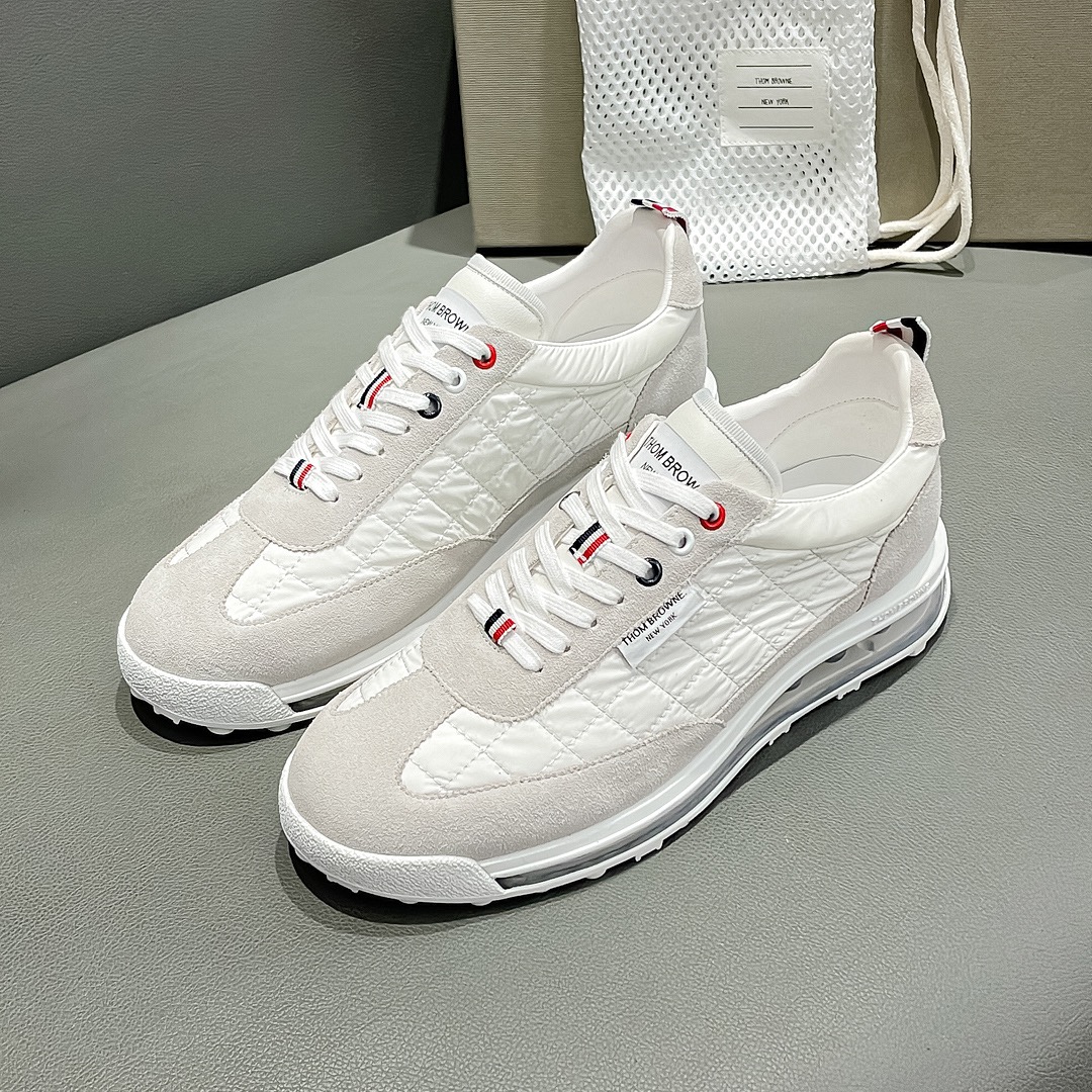 THOM BROWNE White Woven Sneakers from Early Autumn Series – Detailed Review and Pricing - 图片 3