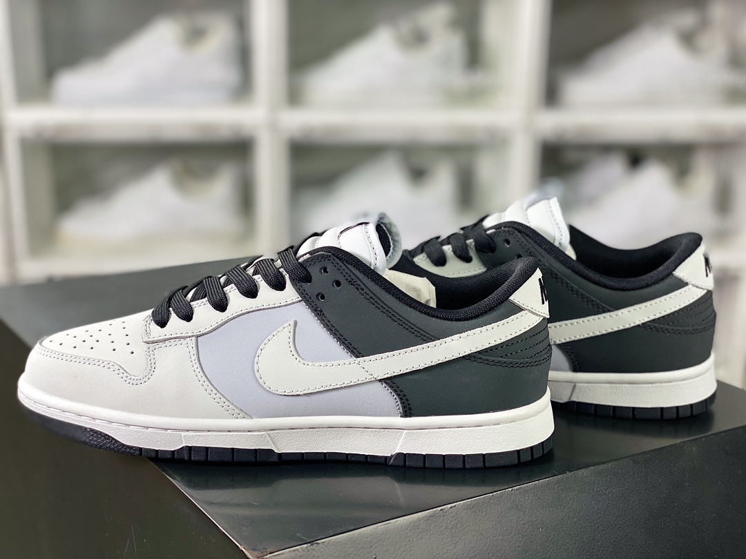 SB Dunk Low ”Black Stealth” dunk series low-top casual sports skateboard shoes ”Black and Gray Shadow” 304714-012