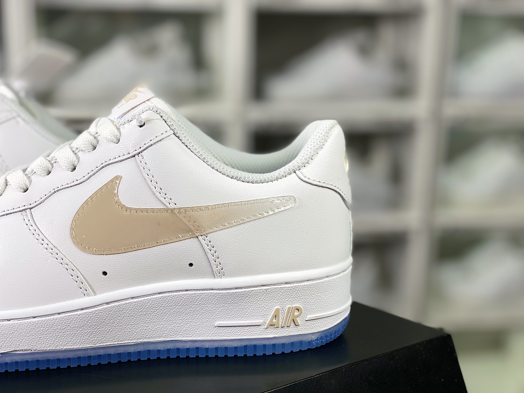 Air Force 1'07 Low Retro SP Air Force One low-top classic versatile casual sports sneakers ”leather white khaki gradient hook” C03363-368