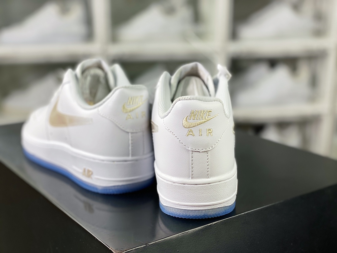 Air Force 1'07 Low Retro SP Air Force One low-top classic versatile casual sports sneakers ”leather white khaki gradient hook” C03363-368