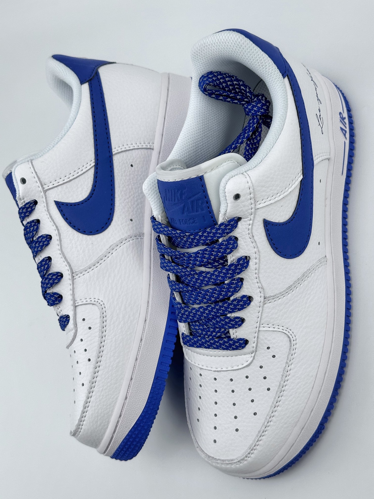 Nike Air Force 1 Low 07 Signature White Royal Blue L01718-057