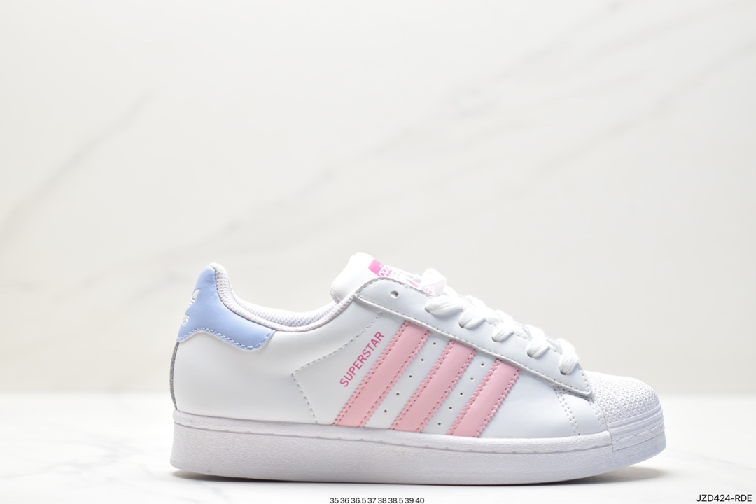 140 阿迪达斯Adidas三叶草 Originals Superstar Pride RM贝壳头系列低帮经典百搭休闲运动板鞋 FQ1906