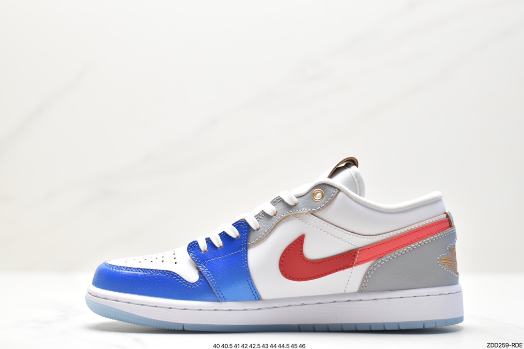 Air Jordan 1 Low White Blue Red FN8901-164