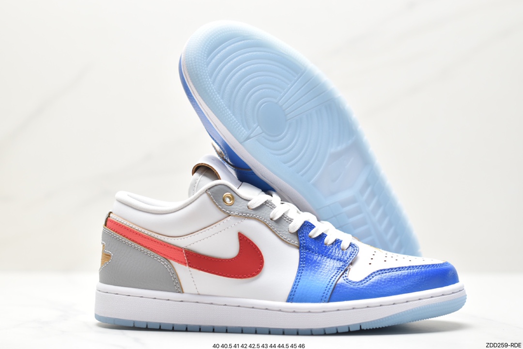 Air Jordan 1 Low White Blue Red FN8901-164