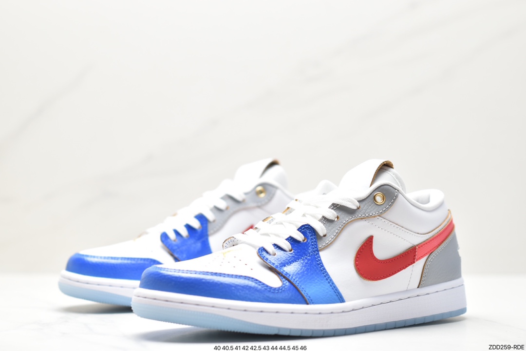 Air Jordan 1 Low White Blue Red FN8901-164